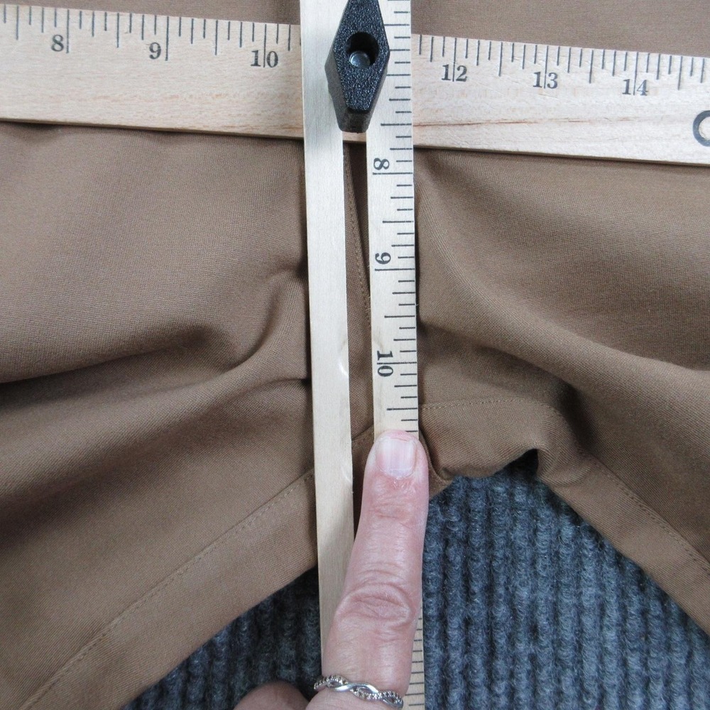 Quince Pants Womens Petite L Roasted Pecan Ponte Bootcut Stretch 31x28.5* NWT - Picture 7 of 16